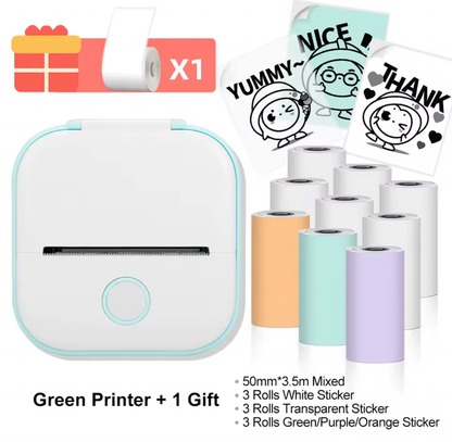 Mini Portable Thermal Printer – Wireless Inkless Pocket Printer
