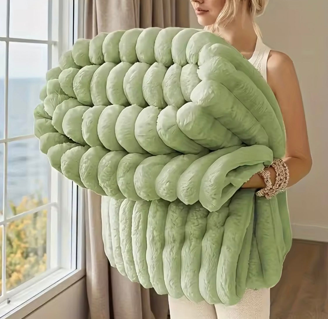Thickened Multi-Use Throw | Premium Solid Color Blanket