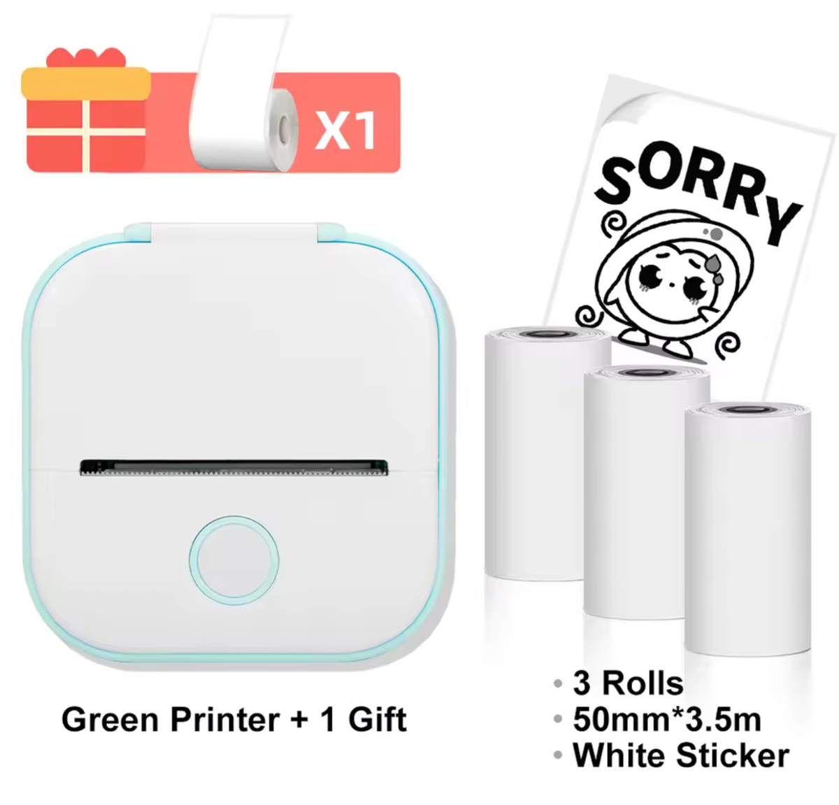 Mini Portable Thermal Printer – Wireless Inkless Pocket Printer