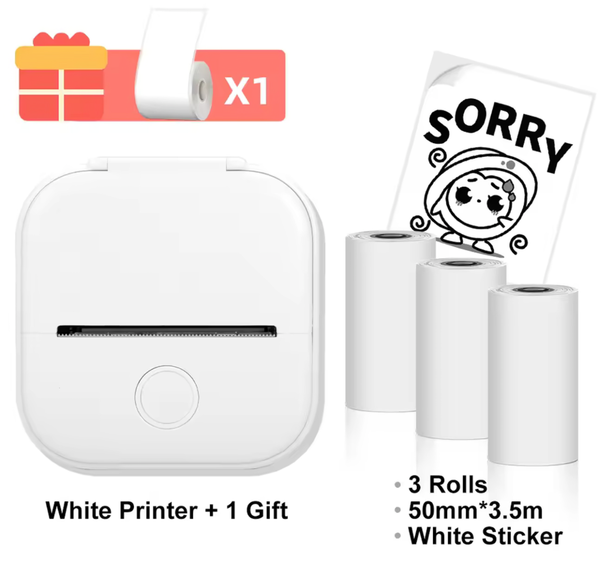 Mini Portable Thermal Printer – Wireless Inkless Pocket Printer