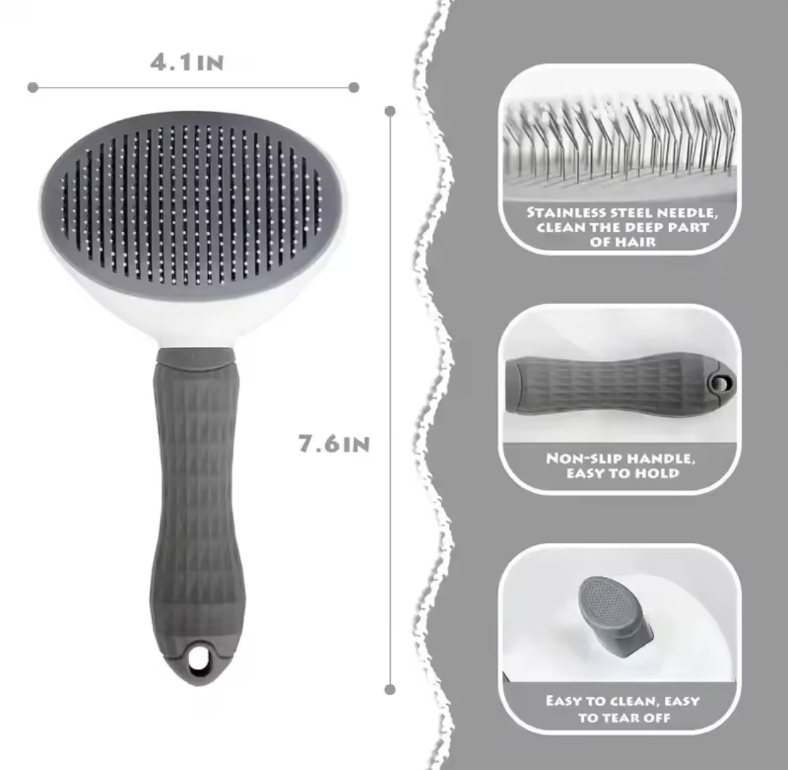 Self-Cleaning Pet Hair Brush