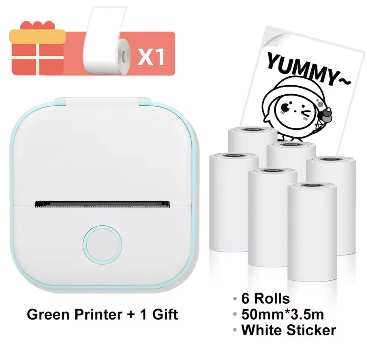 Mini Portable Thermal Printer – Wireless Inkless Pocket Printer