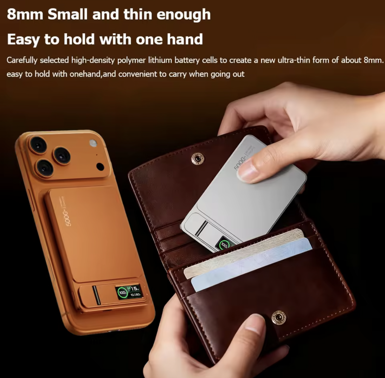 10000mAh/5000mAh Ultra-Slim Magnetic Power Bank – 3-in-1 Wireless & 20W PD Fast Charger