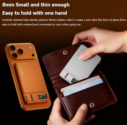10000mAh/5000mAh Ultra-Slim Magnetic Power Bank – 3-in-1 Wireless & 20W PD Fast Charger