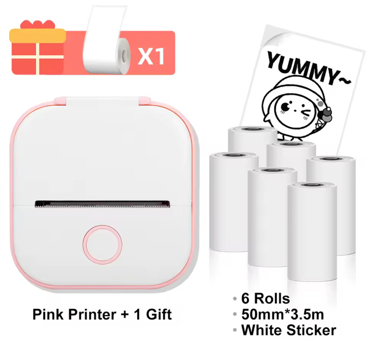 Mini Portable Thermal Printer – Wireless Inkless Pocket Printer