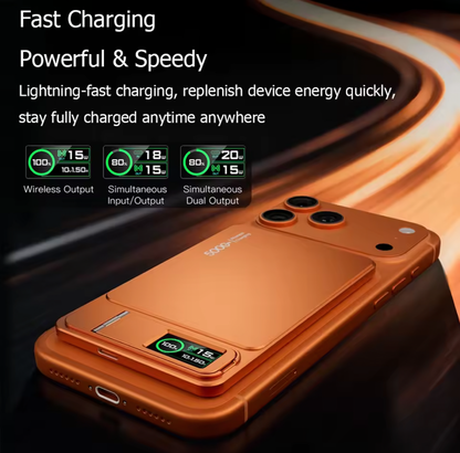 10000mAh/5000mAh Ultra-Slim Magnetic Power Bank – 3-in-1 Wireless & 20W PD Fast Charger