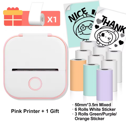 Mini Portable Thermal Printer – Wireless Inkless Pocket Printer