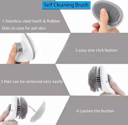 Self-Cleaning Pet Hair Brush