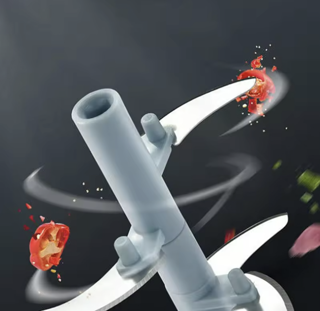Manual Food Chopper | Multi-Blade Hand Processor & Blender
