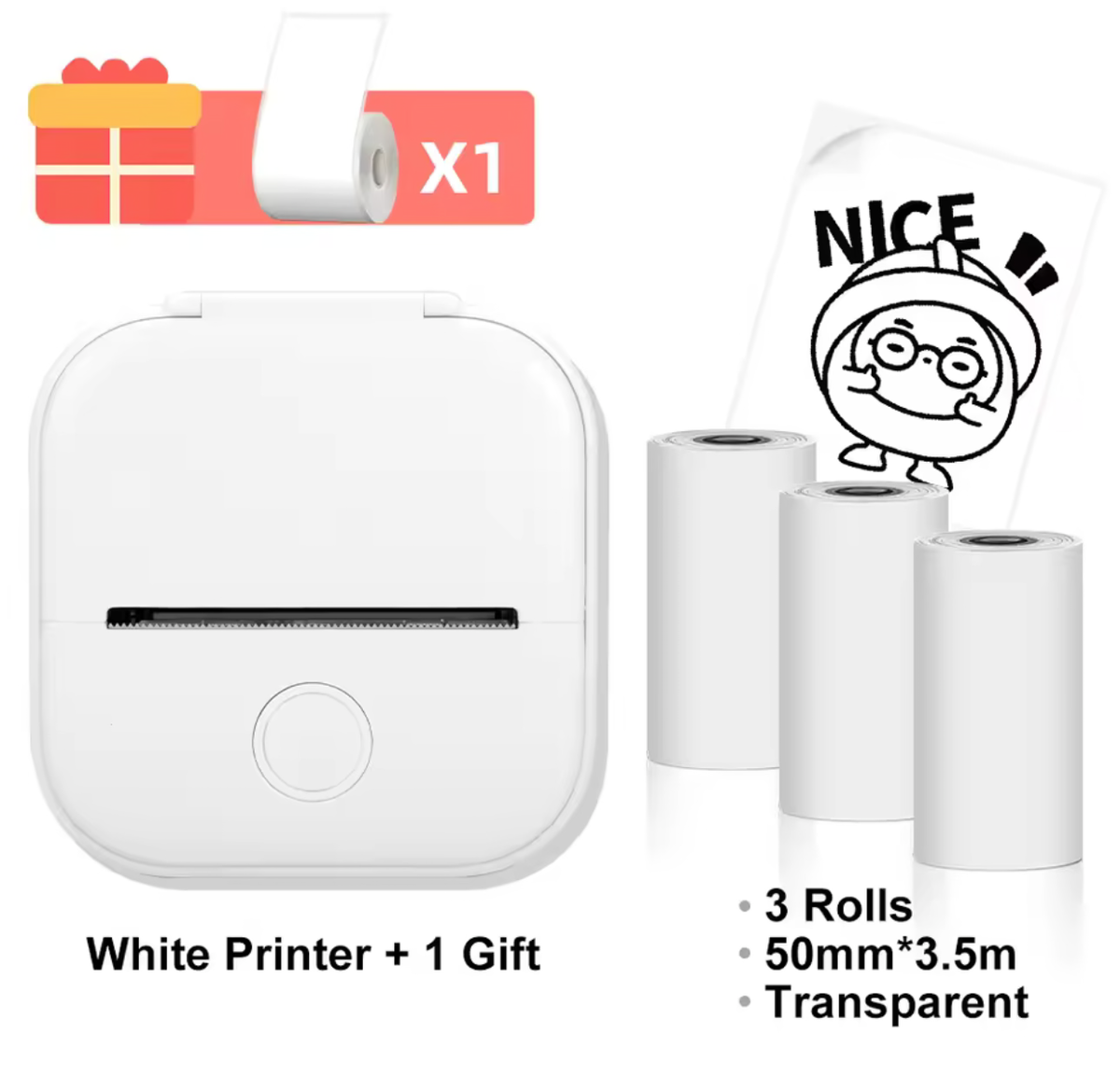 Mini Portable Thermal Printer – Wireless Inkless Pocket Printer
