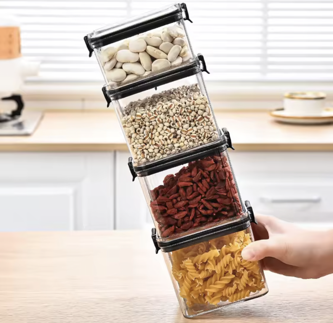 Sealed Reusable Storage Organizers | Airtight Stacking Bins