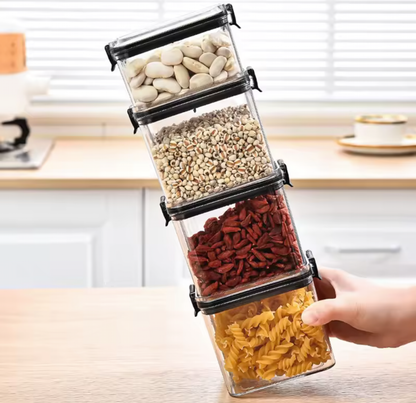 Sealed Reusable Storage Organizers | Airtight Stacking Bins