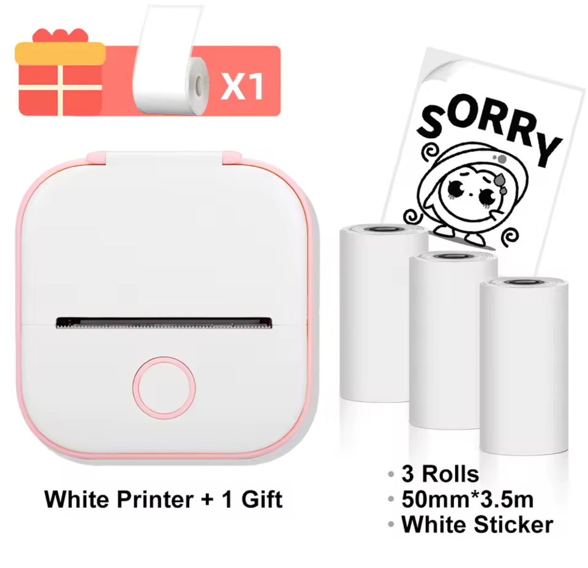 Mini Portable Thermal Printer – Wireless Inkless Pocket Printer