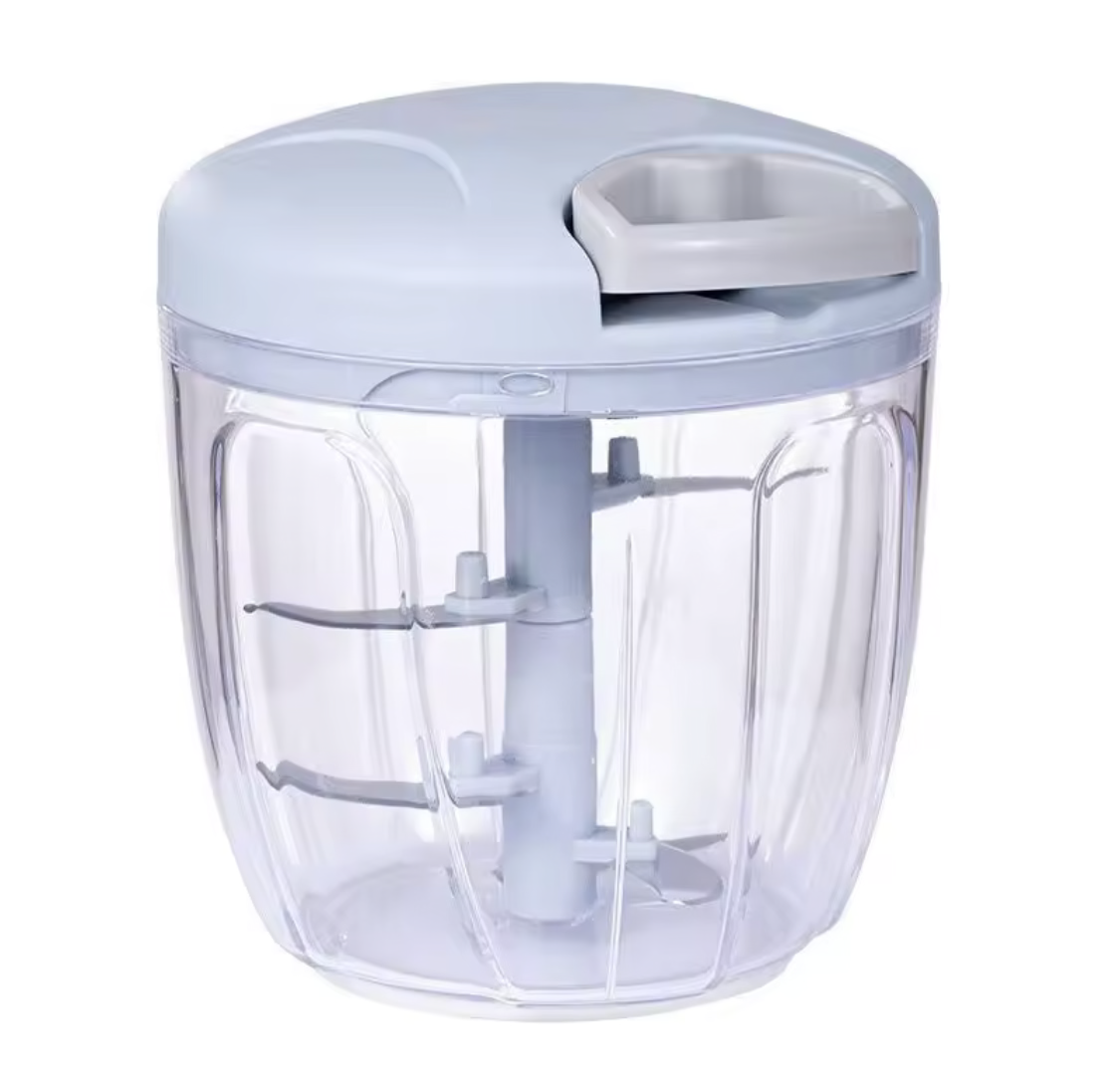 Manual Food Chopper | Multi-Blade Hand Processor & Blender