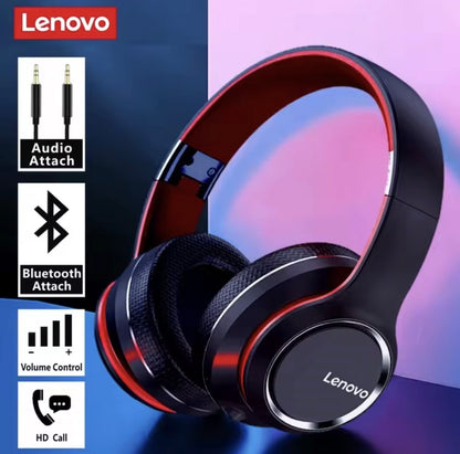 Lenovo HD200 Over-Ear Wireless Bluetooth Headphones – HiFi Stereo Deep Bass Headset