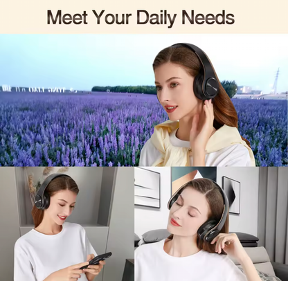 Wireless Bluetooth Over-Ear Headphones – High-Fidelity Stereo Headset with Built-in Mic