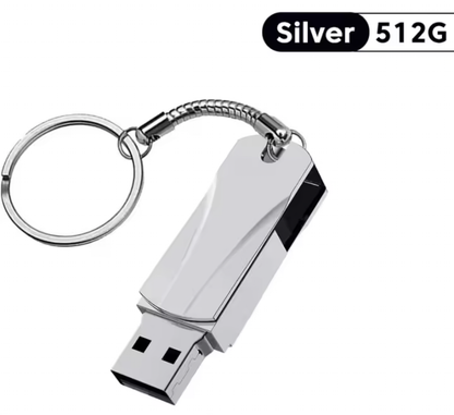 Mini Portable USB 3.0 High-Speed Flash Drive – Compact Metallic Pen Drive
