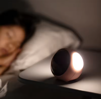 Cute Expression Digital Alarm Clock – Smart Voice Control & LED Night Light