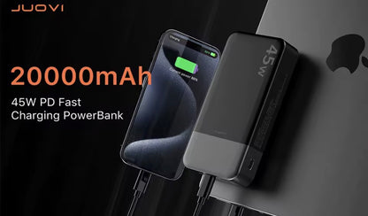 20000mAh 45W Fast Charging Power Bank – Portable Charger with LED Display