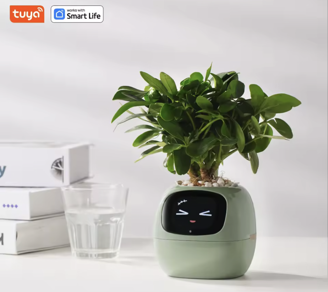 Gen 1 Ivy Smart Planter – Interactive AI Plant Pot with 49+ Rich Expressions & 7 Smart Sensors