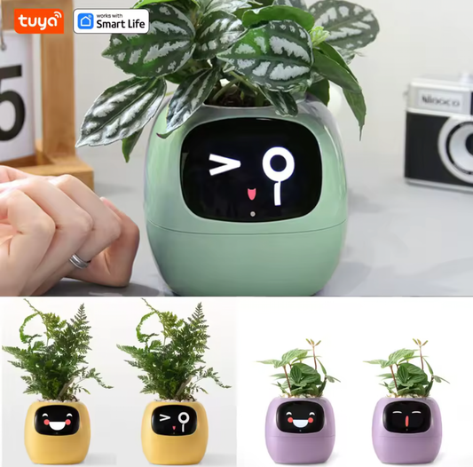 Gen 1 Ivy Smart Planter – Interactive AI Plant Pot with 49+ Rich Expressions & 7 Smart Sensors