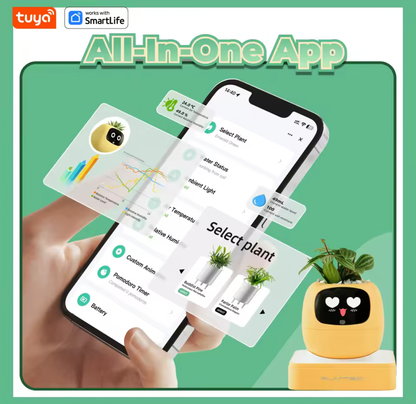 Gen 2 Ivy Smart Plant Robot – Interactive AI Plant Pet with 100+ Emojis & Premium Gift Box