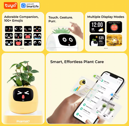Gen 2 Ivy Smart Plant Robot – Interactive AI Plant Pet with 100+ Emojis & Premium Gift Box