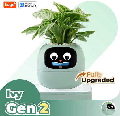 Gen 2 Ivy Smart Plant Robot – Interactive AI Plant Pet with 100+ Emojis & Premium Gift Box