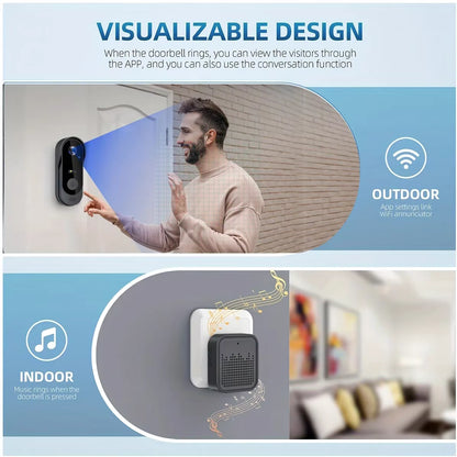 Smart WiFi Video Doorbell Camera – 1080P HD Outdoor Security